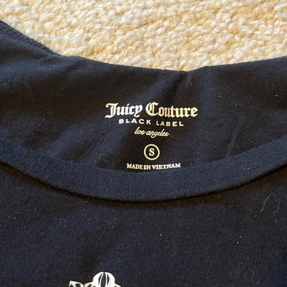 ⭐️Y2K⭐️ Juicy Couture Black Label LA Tee Shirt - Picture 3 of 4